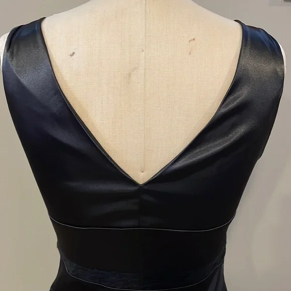 Bisou Bisou Satin and lace striped cocktail dress - Picture 6 of 8